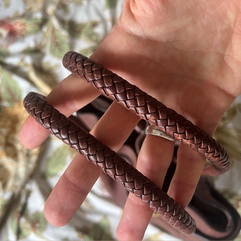 Cole Haan Brown Leather Draw Strap Denny Bag - Picture 16 of 16